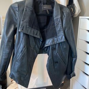 BCBG MAXAZRIA LEATHER JACKET